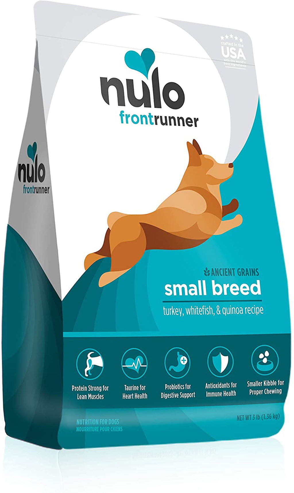 Nulo Frontrunner Small Breed Dry Dog Food Turkey, Whitefish & Quinoa 1ea/3 lb