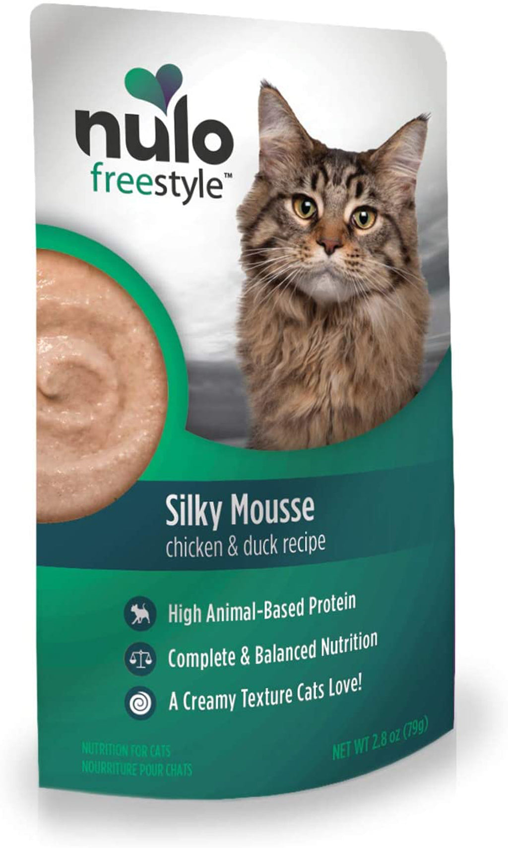 Nulo Freestyle Silky Mousse Cat Food Topper Chicken & Duck 24ea/28 oz for your Pet Cat with Pet Store X!