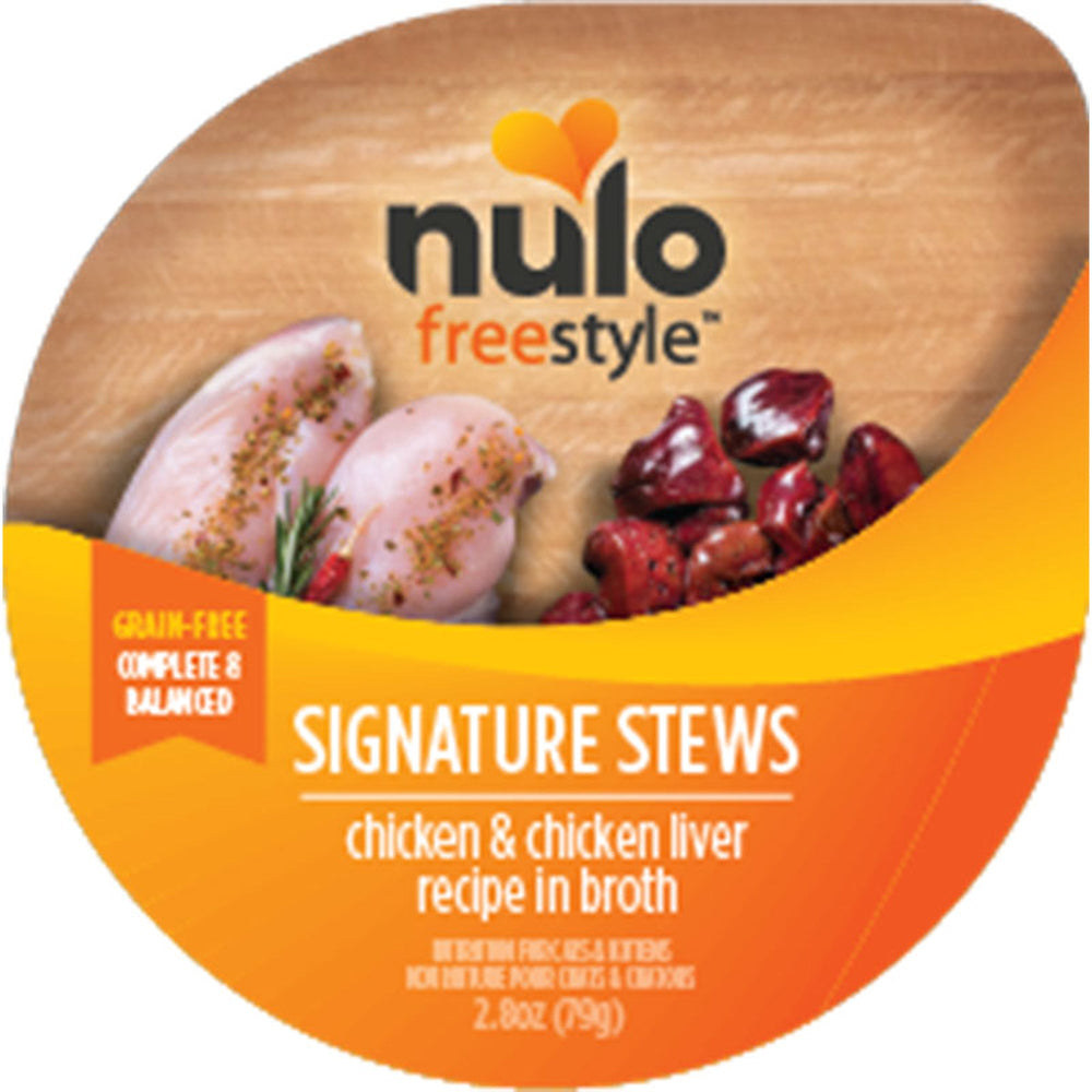 Nulo Freestyle Signature Stews Grain-Free Wet Cat Food Chicken & Chicken Liver 24ea/2.8 oz