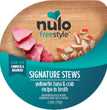 Nulo Freestyle Signature Stews Grain-Free Wet Cat Food Yellowfin Tuna & Crab 24ea/28 oz for your Pet Cat with Pet Store X!