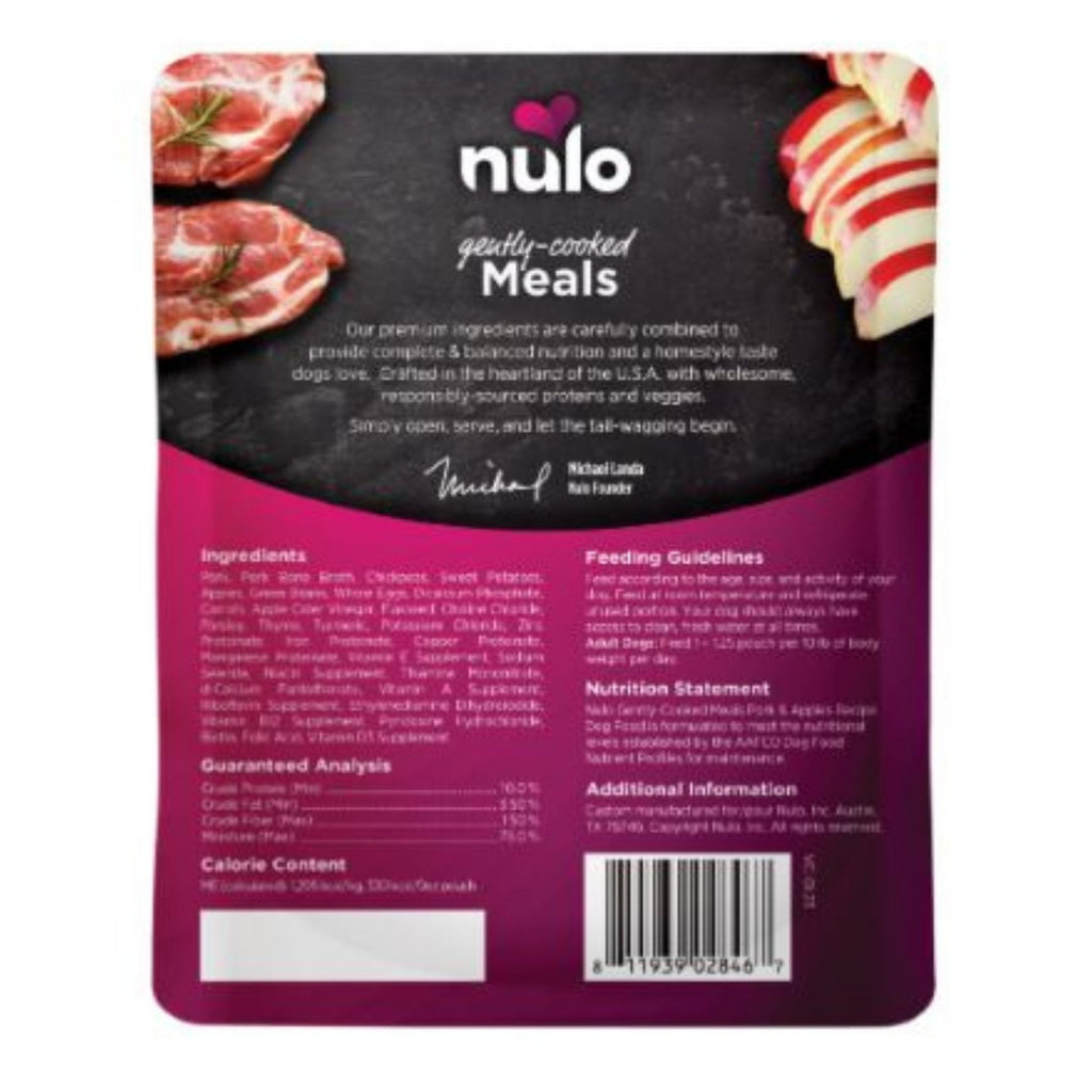 Nulo Dog Gently Cooked Pork & Apple 9oz.