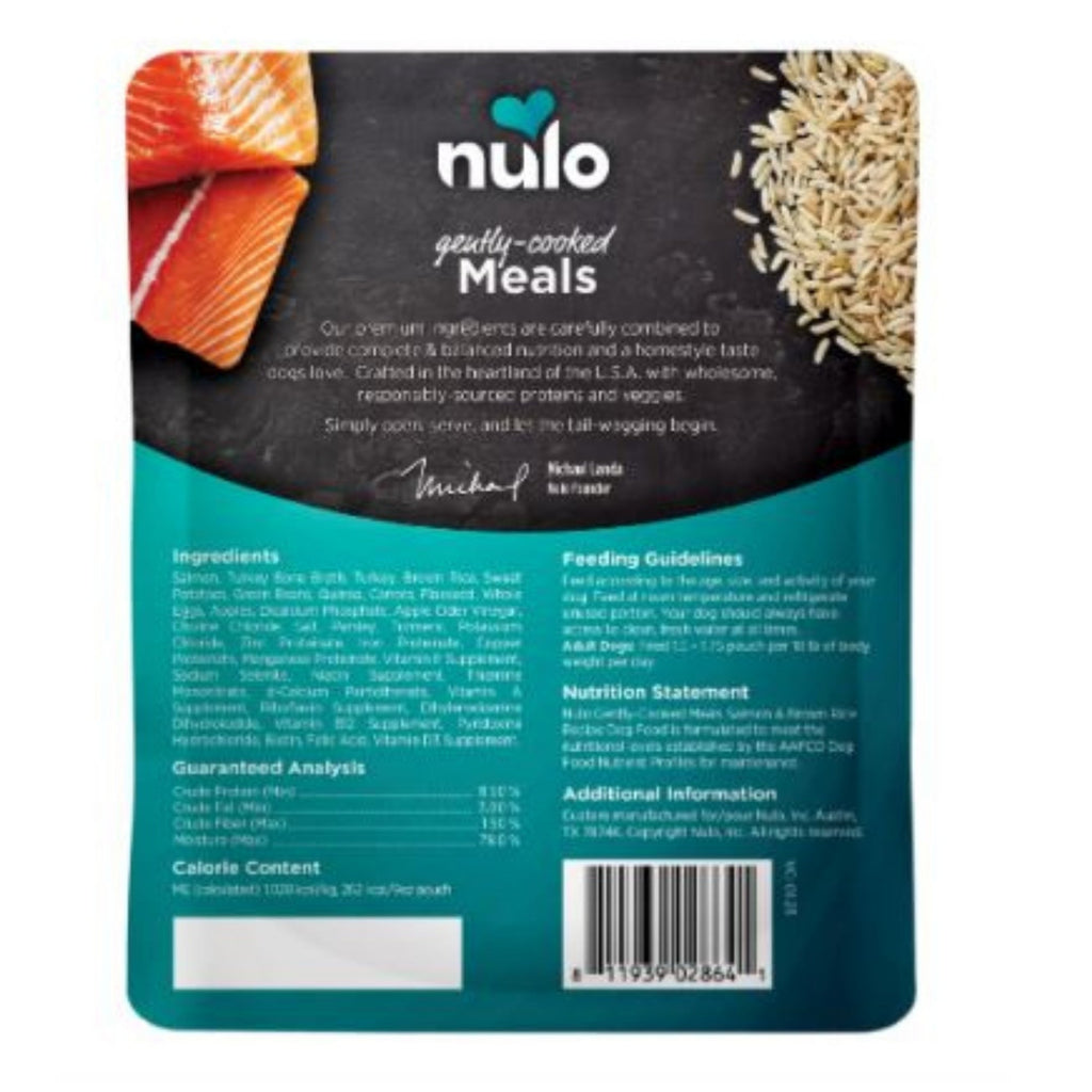 Nulo Dog Gently Cooked Salmon & Brown Rice 9oz.