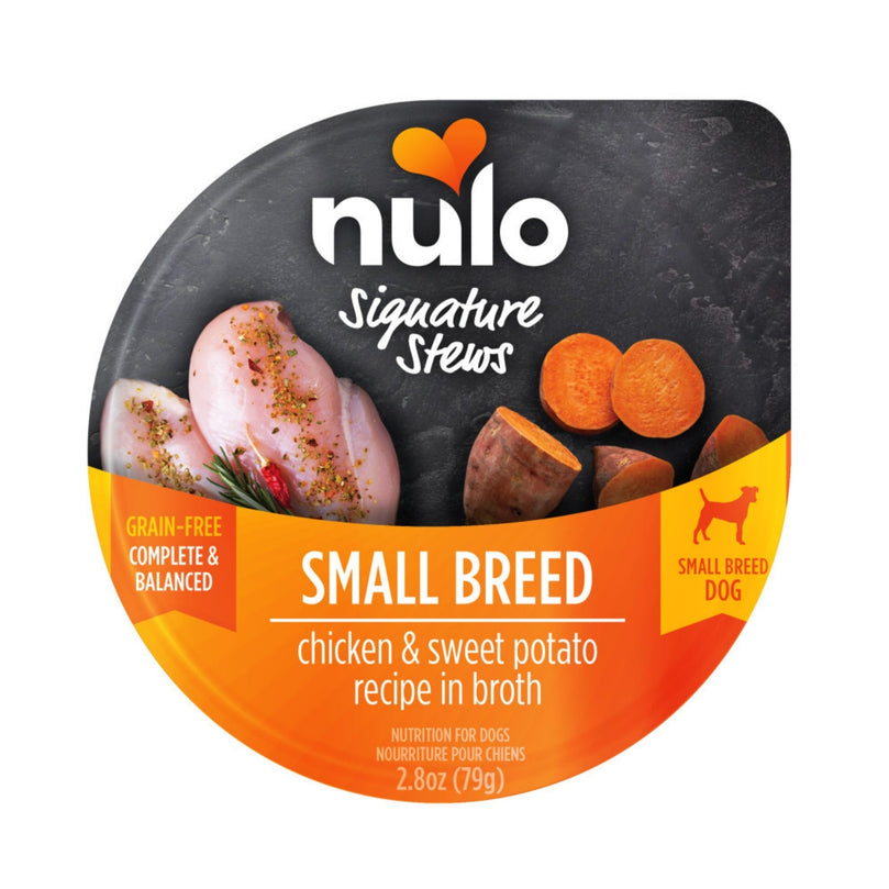 Nulo Signature Stew Small Breed Dog Food Chicken & Sweet Potato 28oz (Case of 24) for your Pet Dog with Pet Store X!