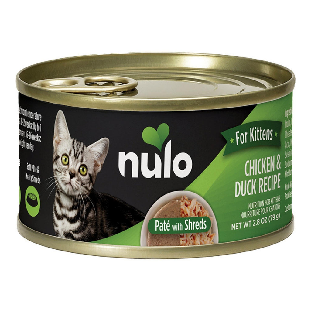 Nulo Cat Kitten Pate Chicken Duck 2.8oz. (Case of 12)