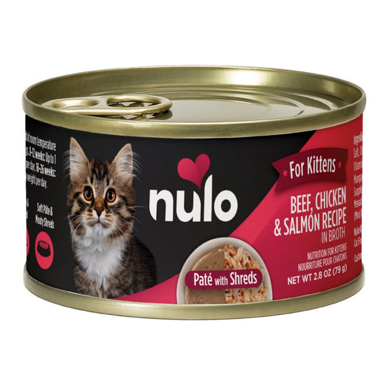 Nulo Cat Kitten Pate Beef Chicken Salmon 28oz (Case of 12) for your Pet Cat with Pet Store X!