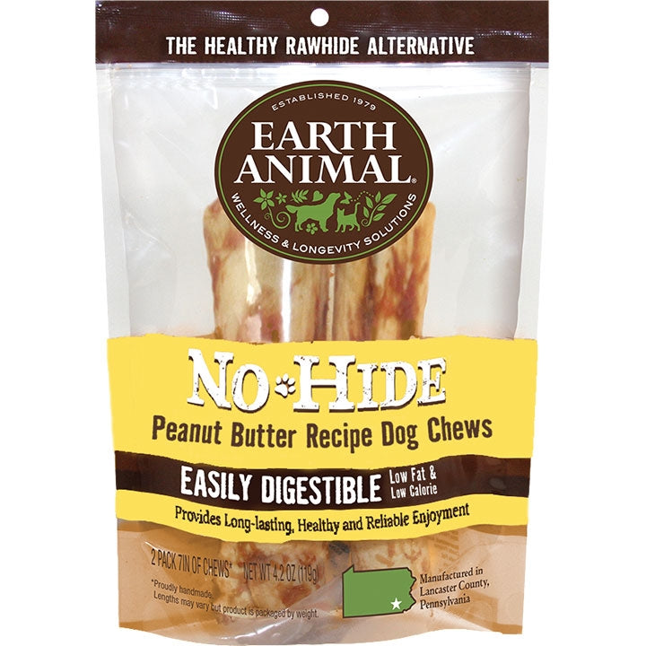 Earth Animal Nohide Peanut Butter Small 2 Pk for your Pet Dog with Pet Store X!