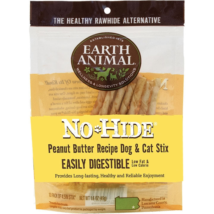 Earth Animal Nohide Peanut Butter Stix 10 Pk for your Pet Dog with Pet Store X!