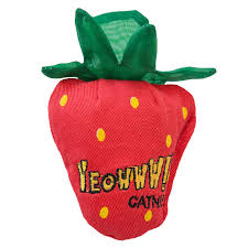 Yeowww! Cat Strawberry Red Catnip Toy