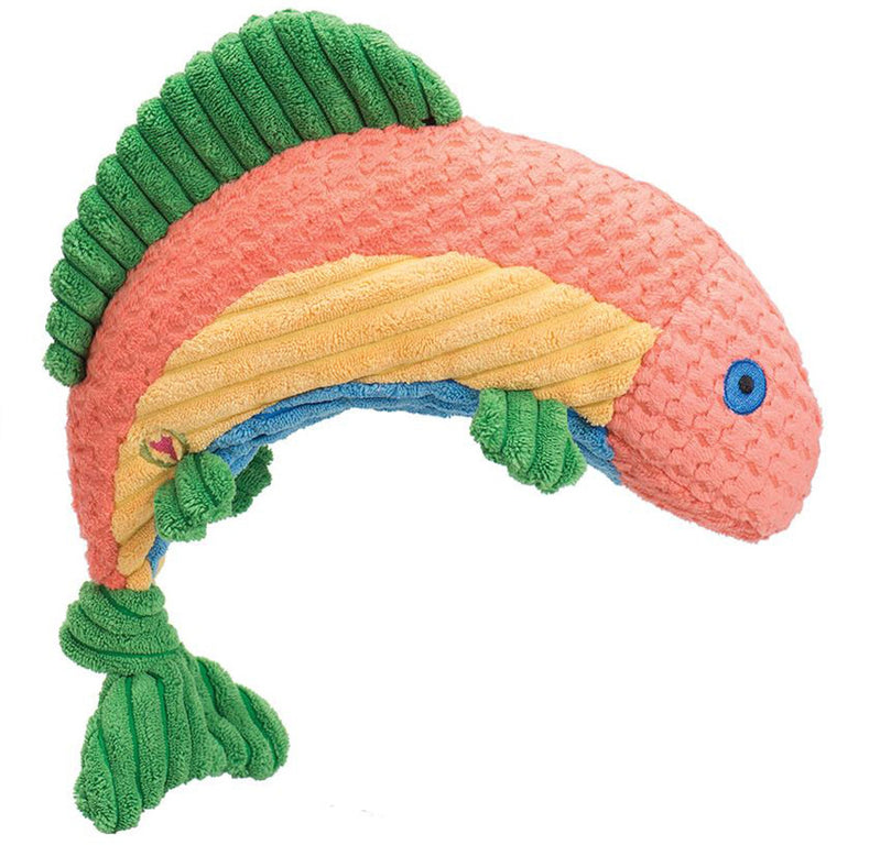 Hugglehounds Dog Knottie Rainbow Trout Large for your Pet Dog with Pet Store X.