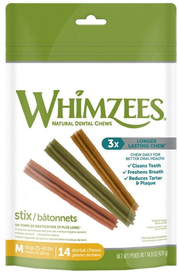 Whimzees Stix Medium 148 oz Bag for your Pet Dog with Pet Store X!