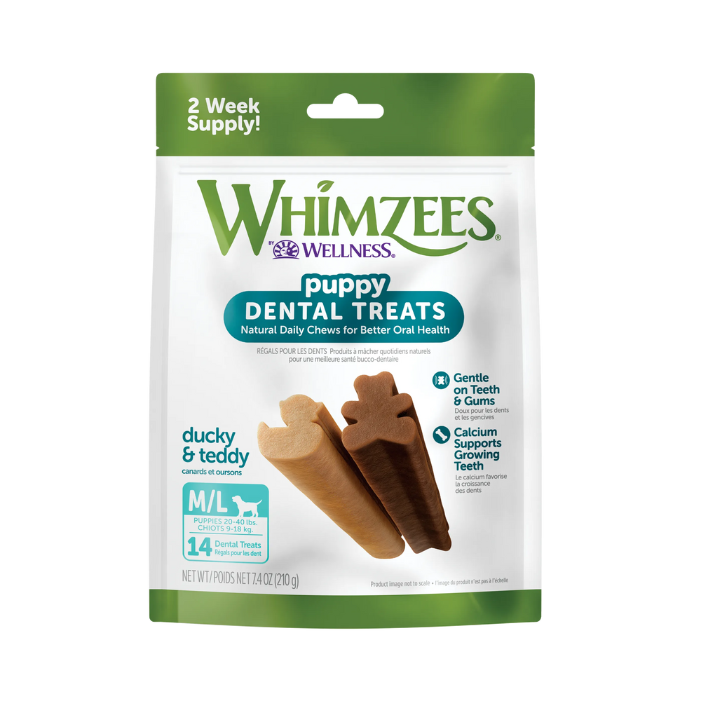 Whimzee Puppy Chews Medium-Large 7.4Oz