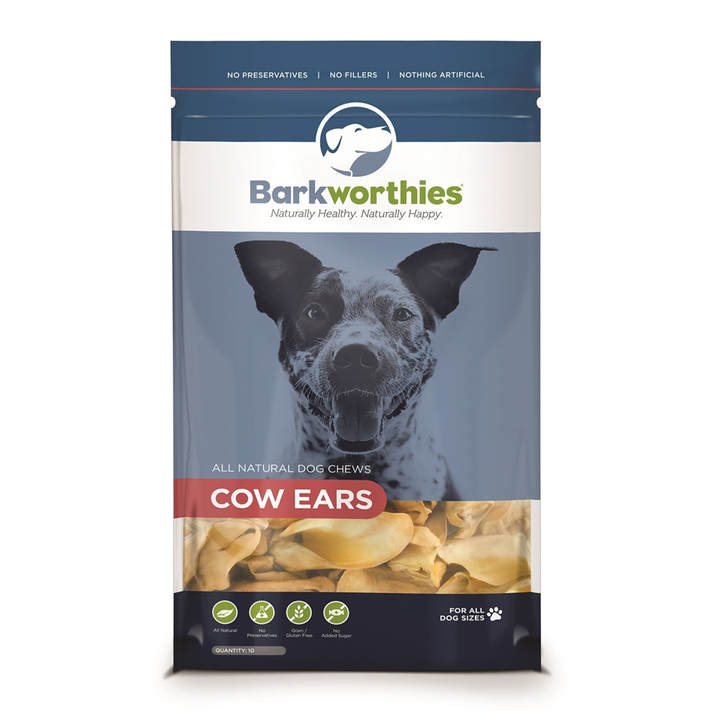 Barkworthies Cow Ears 1ea/10 pk for your Pet Dog with Pet Store X!