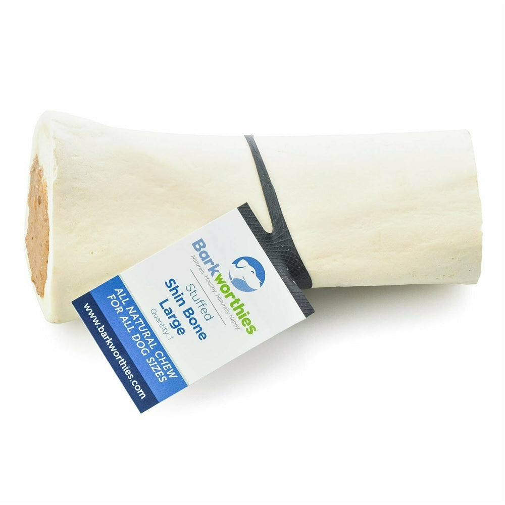 Barkworthies Shin Bone Stuffed With Bully Stick 1ea/5-6 in for your Pet Dog with Pet Store X!