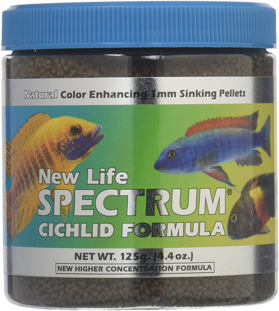 New Life Spectrum Cichlid Sinking Pellets Fish Food 1ea/2.8 oz, Regular for your Pet Fish.