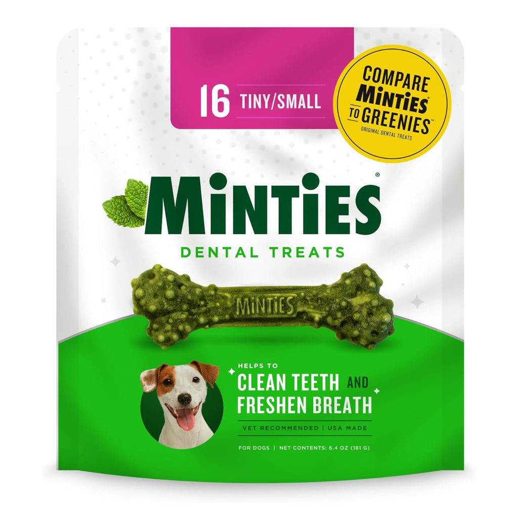 Vetiq Minties Dental Bone For Dogs Tiny/Small 6.4oz. - 16count