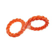 Infinity TPR/Rope Double Ring Twist Tug Toy Orange 12in.