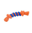 Infinity TPR/Rope Bone Dog Toy Orange Small 8in.