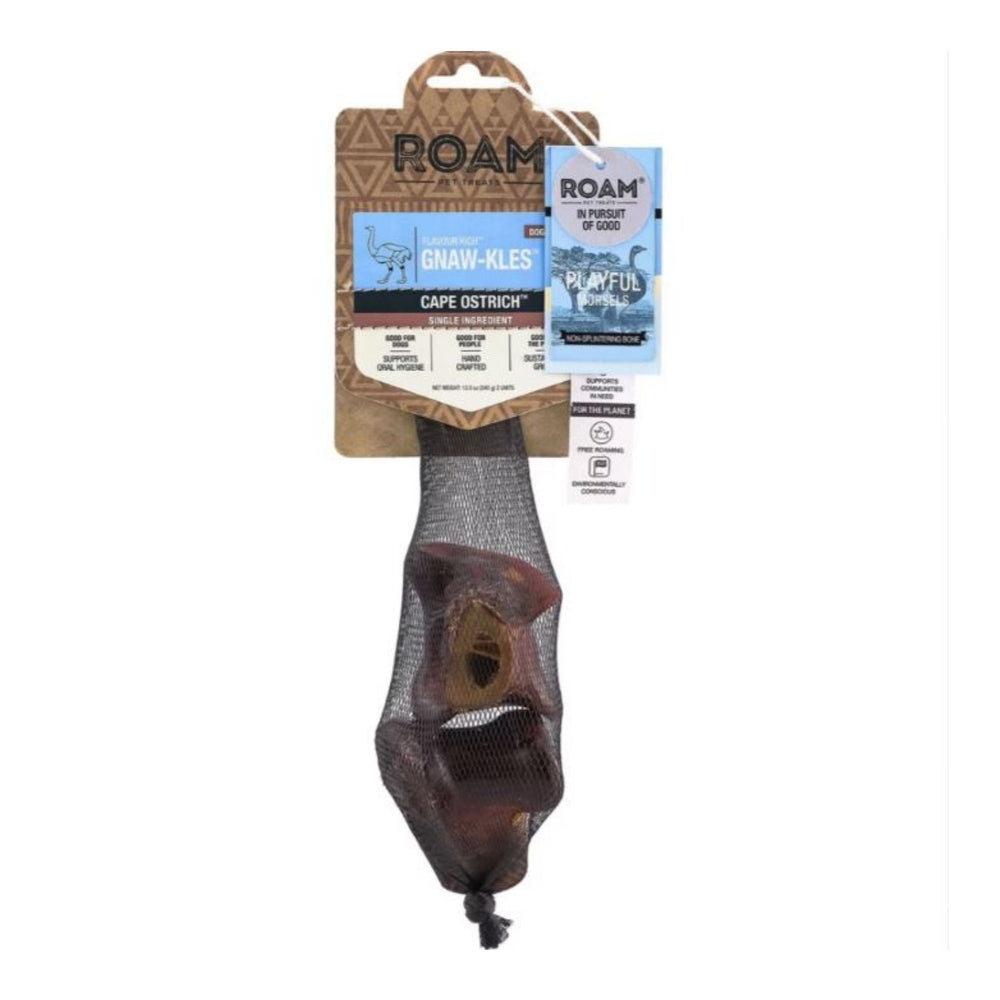 Roam Flavor Rich Gnaw-Kles Ostrich Sm-2 Pk