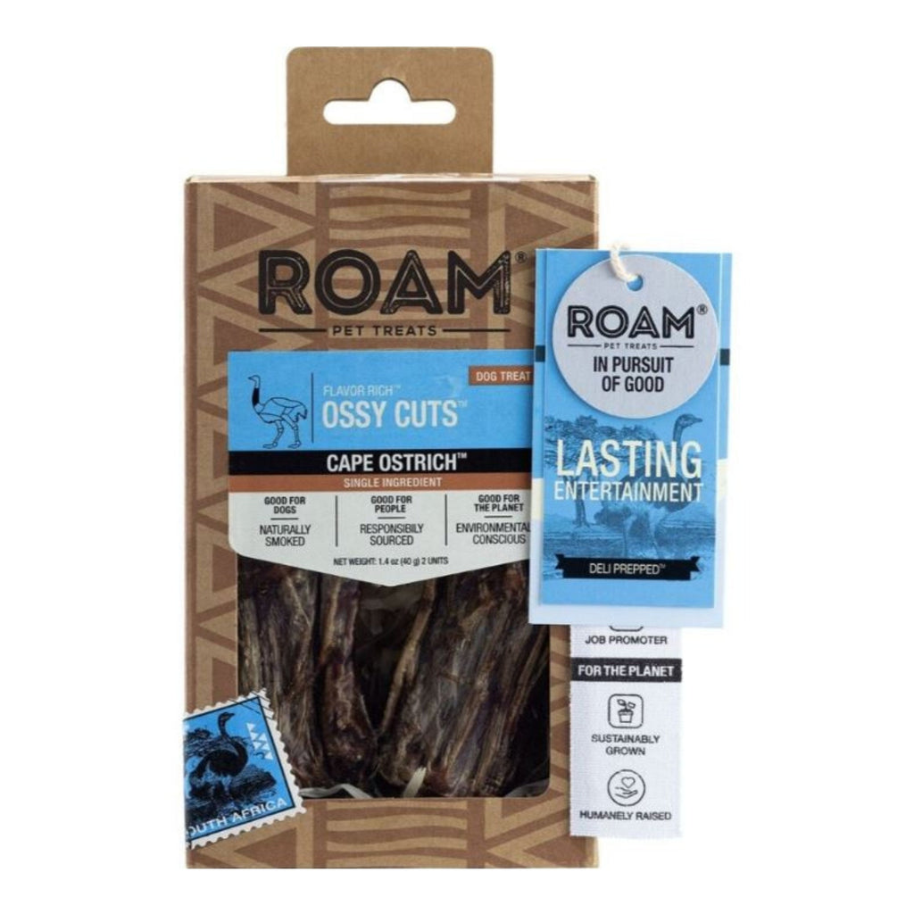 Roam Flavor Rich Ossy Cuts Ostrich 1.4oz.-2 Pk