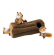 ZippyPaws Zippy Burrow Dog Toy Chipmunks Log 1ea/XL