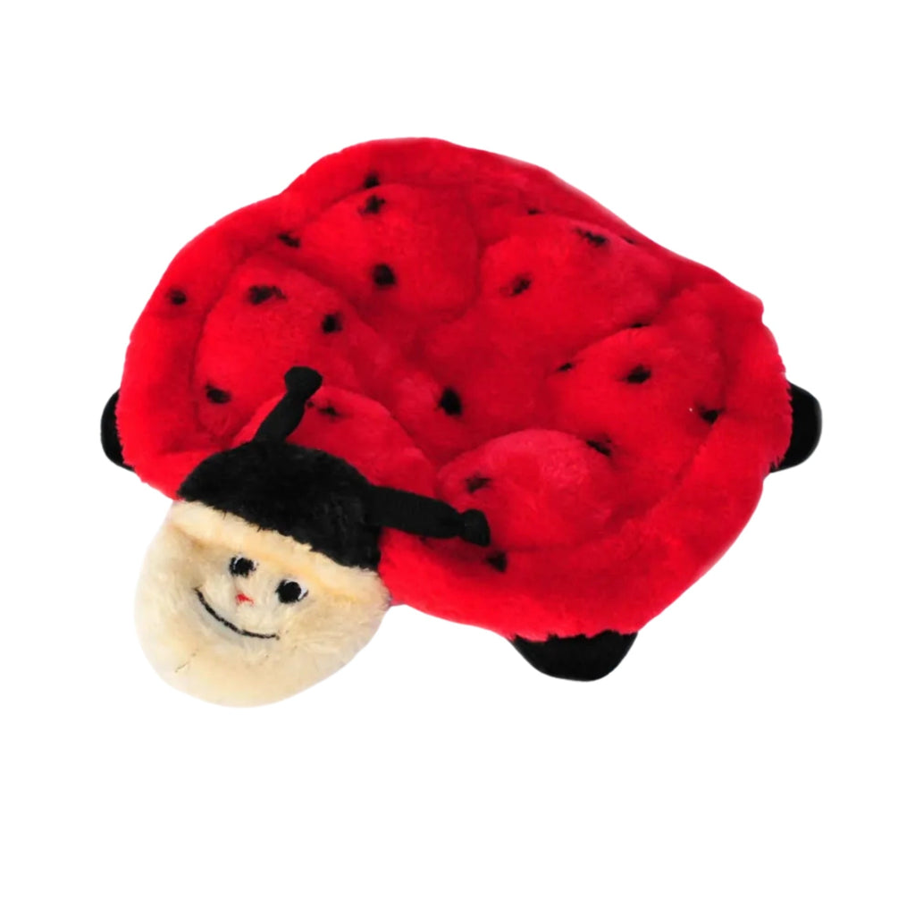 Zippypaws Plush Squeakie Crawlers Betsey Ladybug Red Medium