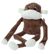 ZippyPaws Spencer the Crinkle Monkey Dog Toy Brown 1ea/XL