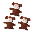 ZippyPaws Miniz Dog Toys Monkeys 1ea/XS, 3 pk for your Pet Dog with Pet Store X.