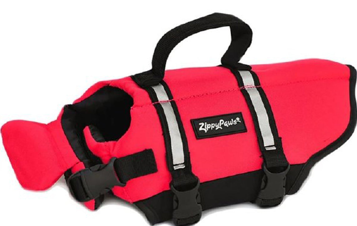 ZippyPaws Adventure Dog Life Jacket Red 1ea/XXS