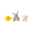 Zippypaws Miniz Bunny/Sheep/Chick 3 Pk