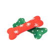 Zippypaws Holiday Patterned Bones Red/Green/White Large-2Pk