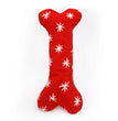 Zippypaws Holiday Jigglerz Festive Bone Red/White XLarge