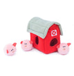 ZippyPaws Zippy Burrow Dog Toy Barn with Pig Bubble Babies 1ea/MD