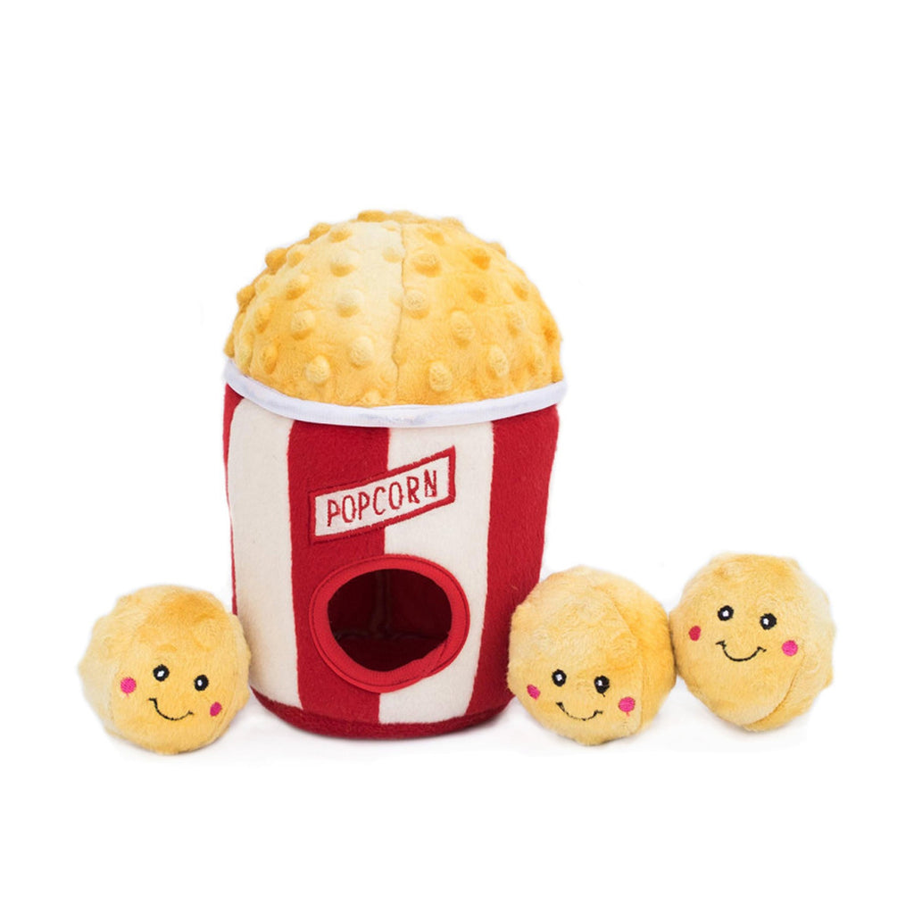 ZippyPaws Zippy Burrow Dog Toy Popcorn Bucket 1ea/MD for your Pet Dog with Pet Store X.