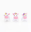 Zippypaws Miniz Unicorns White  XSmall-3 Pk