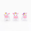 Zippypaws Miniz Unicorns White  XSmall-3 Pk