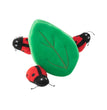 Zippypaws Burrow Ladybugs in Leaf Red/Green Medium