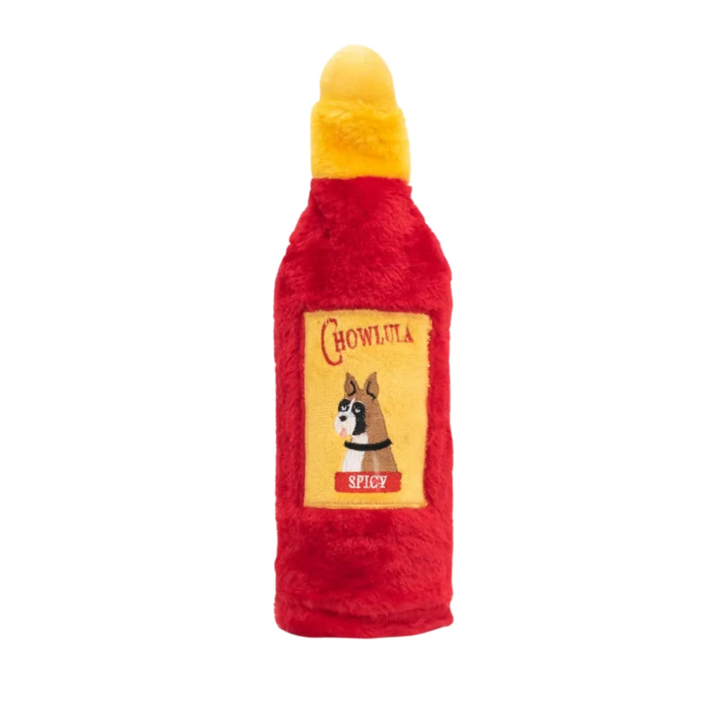 Zippypaws Crusherz Hot Sauce Chowlula Red Medium