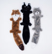 ZippyPaws Skinny Peltz Dog Toy Weasel, Skunk, Wolf 1ea/LG, 3 pk for your Pet Dog with Pet Store X.