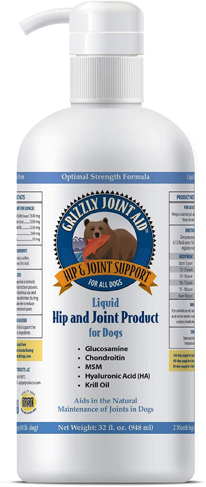 Grizzly Dog Joint Aid Liquid 16oz.