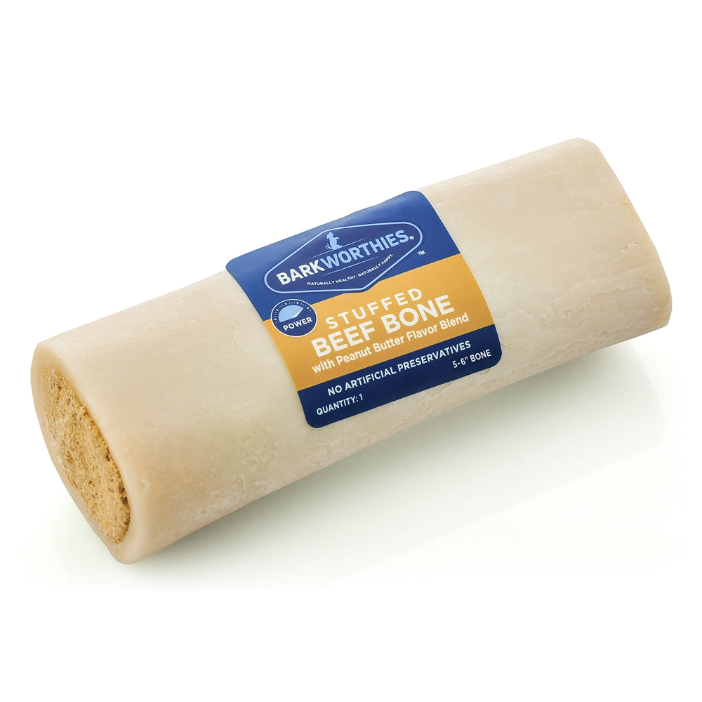 Barkworthies Shin Bone Stuffed With Peanut Butter 1ea/5-6 in for your Pet Dog with Pet Store X!