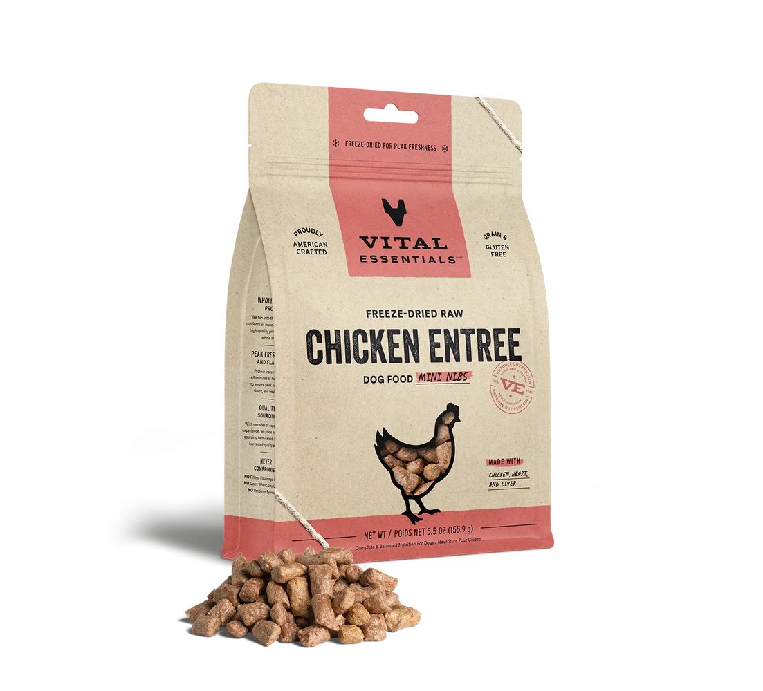 Vital Essentials Dog Freeze-Dried Mini Nibs Chicken 5.5oz.