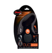 Flexi Classic Duo Cord Dog Leash Black 1ea/16 ft, MD, Up To 44 lb