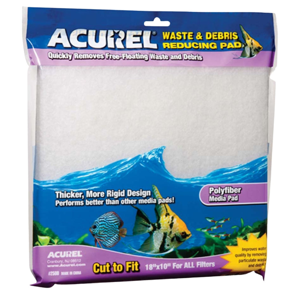 Acurel Cut to Fit Poly Fiber Filter Media Pad White 1ea/18 In X 10 in for your Pet Fish with Pet Store X!