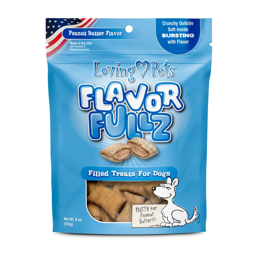 Loving Pets Flavorfullz Filled Dog Treats Peanut Butter, 1ea/6 oz