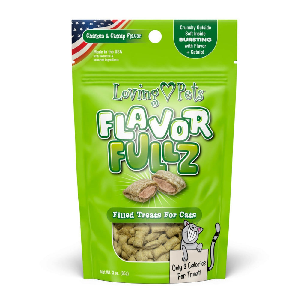 Loving Pets Flavorfullz Filled Cat Treats Chicken  Catnip, 1ea/3 oz