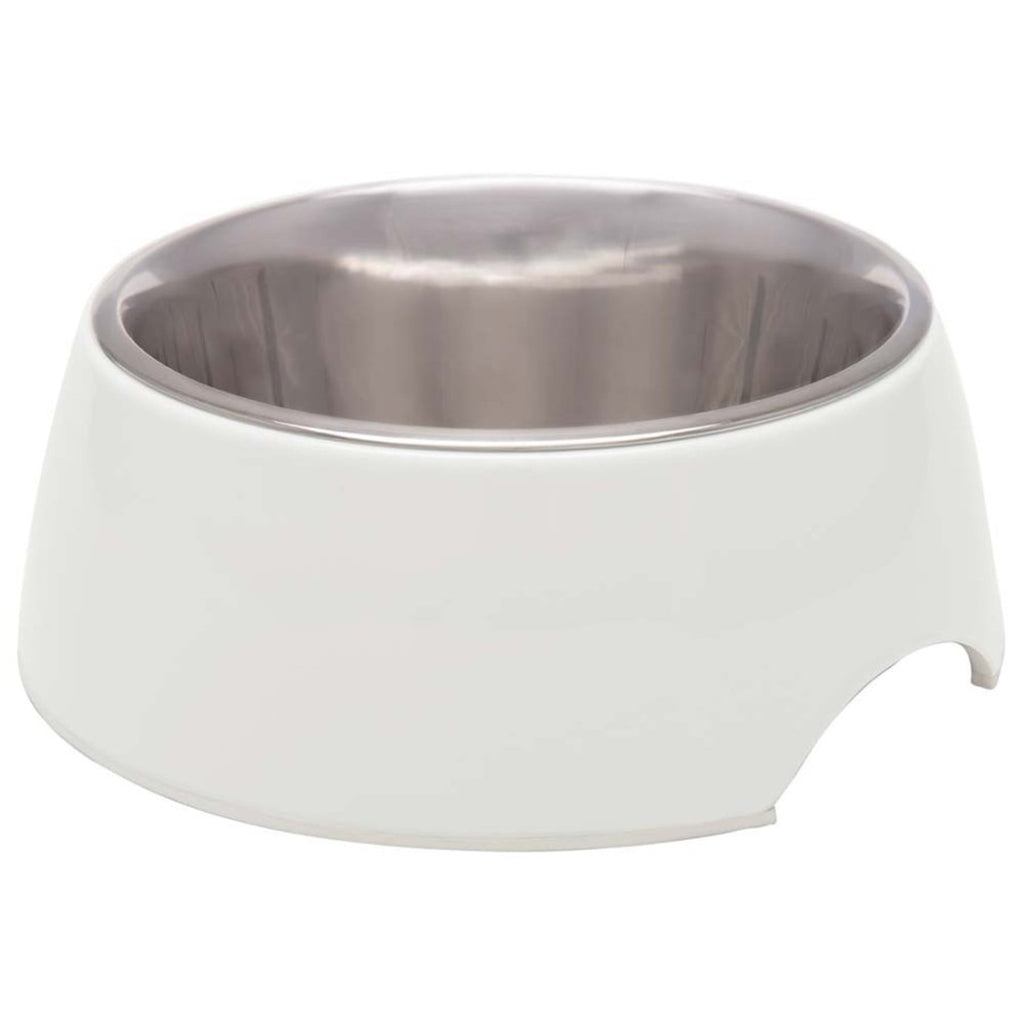 Loving Pets Retro Bowl White 1ea/MD for your Pet Dog with Pet Store X.