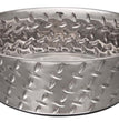 Loving Pets Diamond Plate Bowls with Non Skid Bottom Dog Dish Bowl Silver 1ea/1 qt