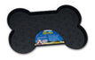 Loving Pets Spill-Proof Bone Shaped Dog Mat Black 1ea/SM