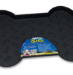 Loving Pets Spill-Proof Bone Shaped Dog Mat Black 1ea/SM