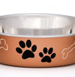 Loving Pets Metallic Dog Bowl Copper 1ea/SM